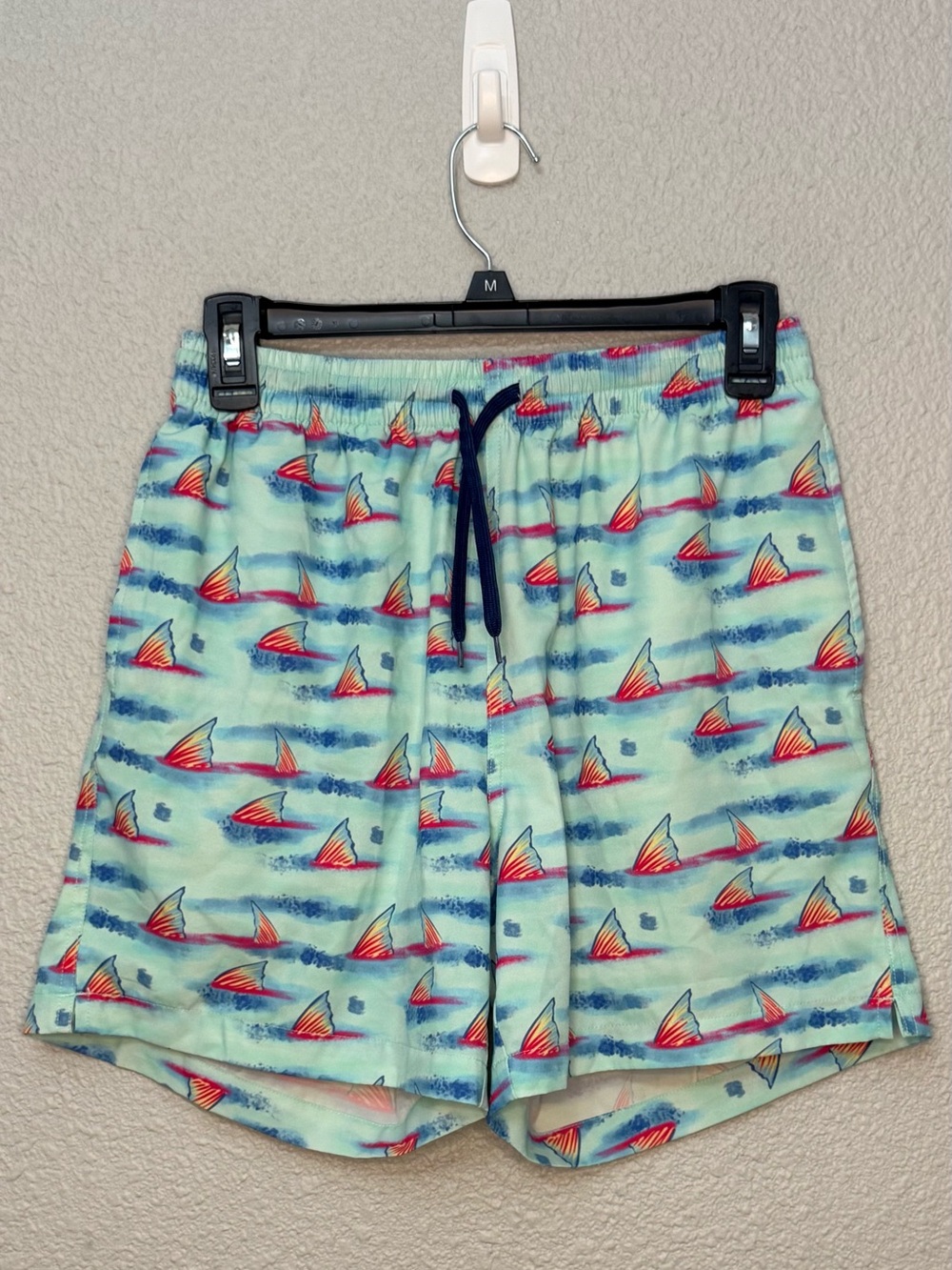 BURLEBO | Fish Fin Swim Trunks | Size Small